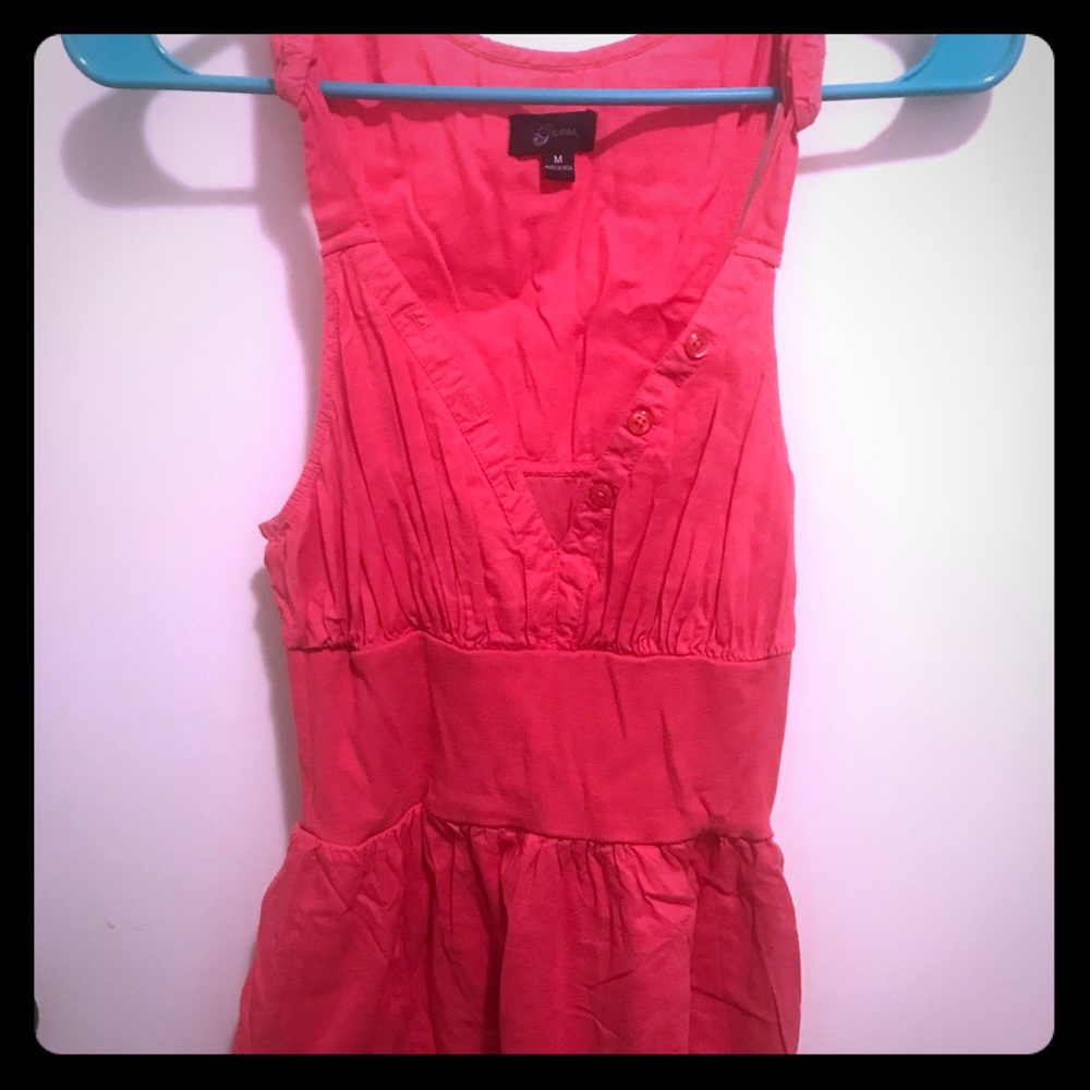 GUESS Coral Midi Knee Length Cotton Dress